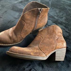 Born brand suede cowboy boot